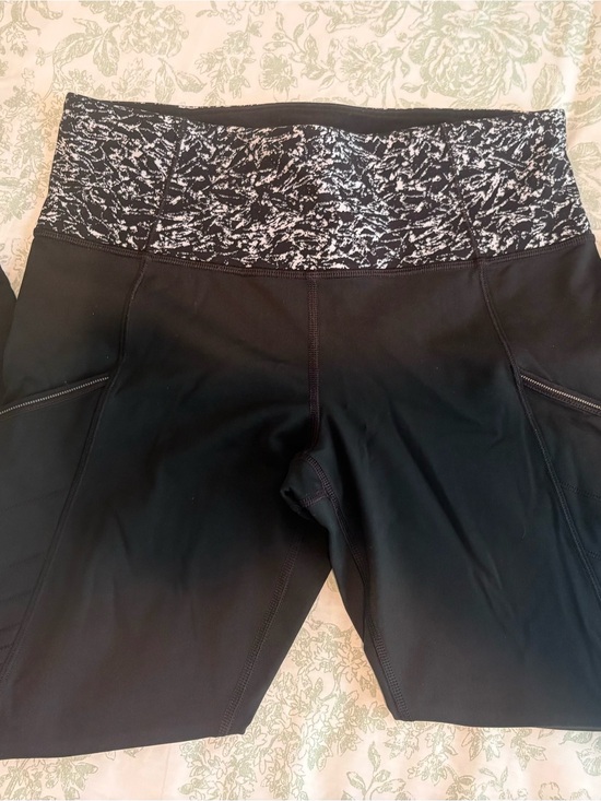 lululemon athletica Pants - lululemon Black Leggings, pockets, optional ankle reflective stripes